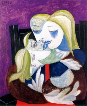 Woman and child Marie Therese and Maya 1938 Pablo Picasso Oil Paintings